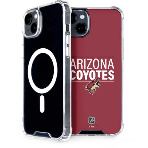 NHL Arizona Coyotes Lineup iPhone 15 Plus MagSafe Case